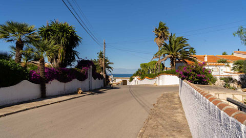 View from the house to the sea