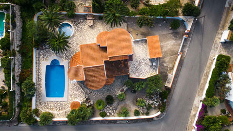 Top view of the plot