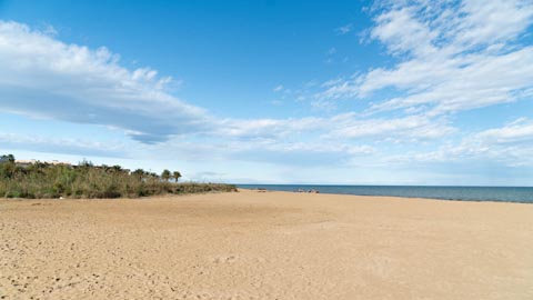 Sand beach in Dénia